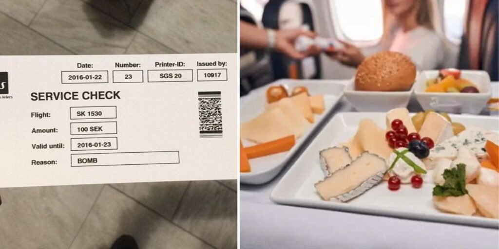 Airline meal vouchers